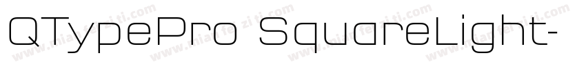 QTypePro SquareLight字体转换